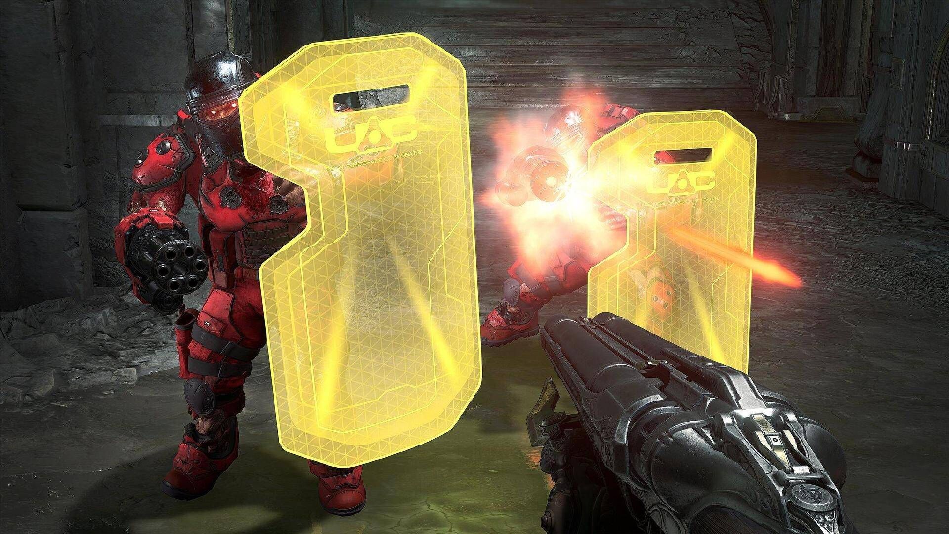 很可能代表老doom的机枪手的持盾士兵变种