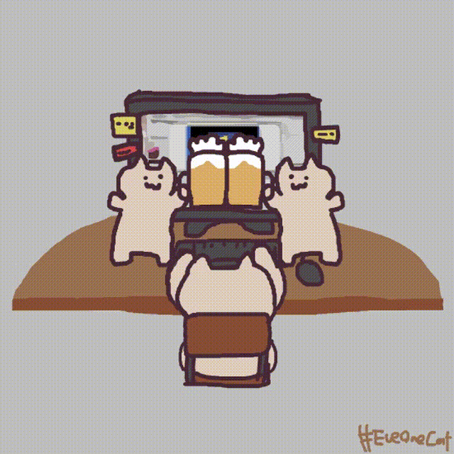 eve one cat系列推主:everyday one cat twitter账号:@motions_cat