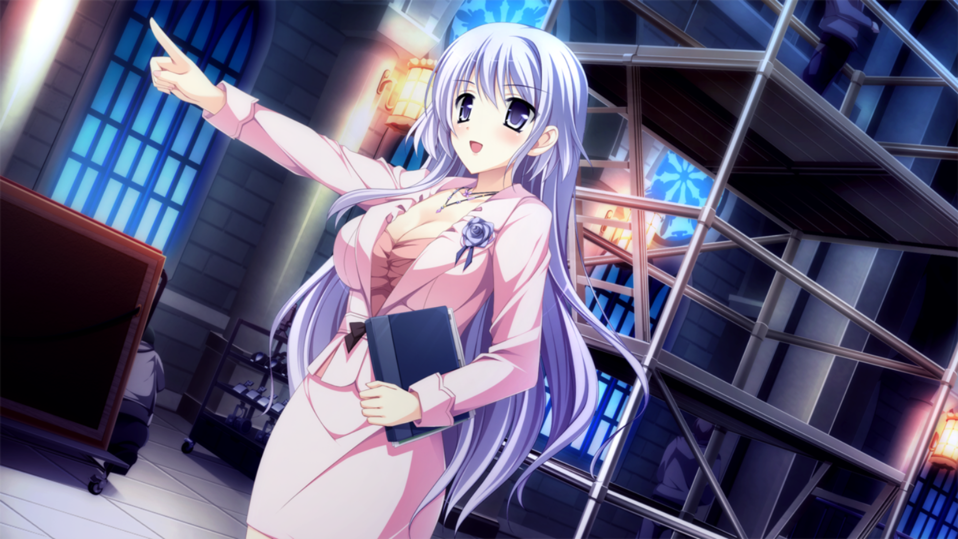 少女编织爱的画布cg收集
