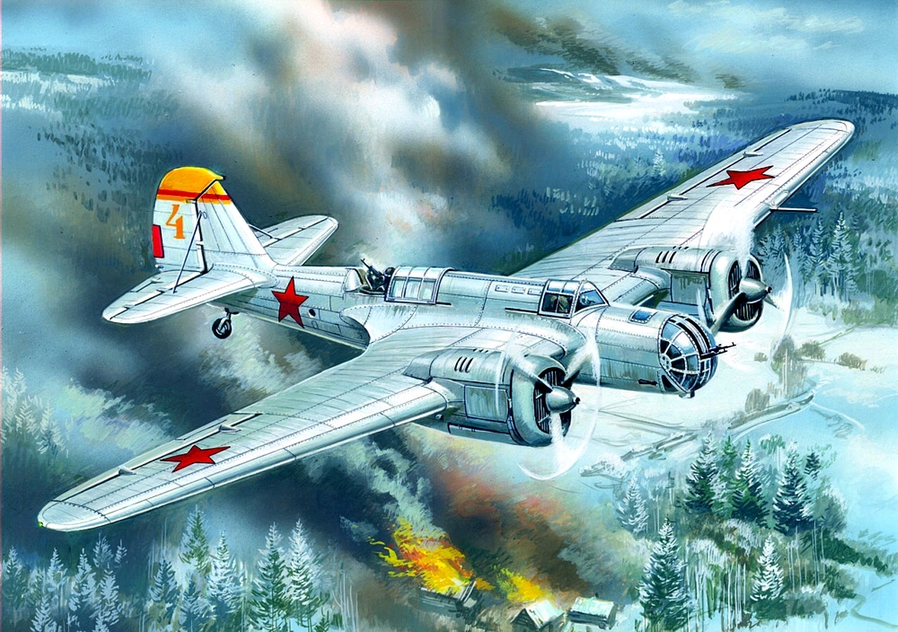 СБ-2m-100a轰炸机,我记得某电视剧叫它"c-62"