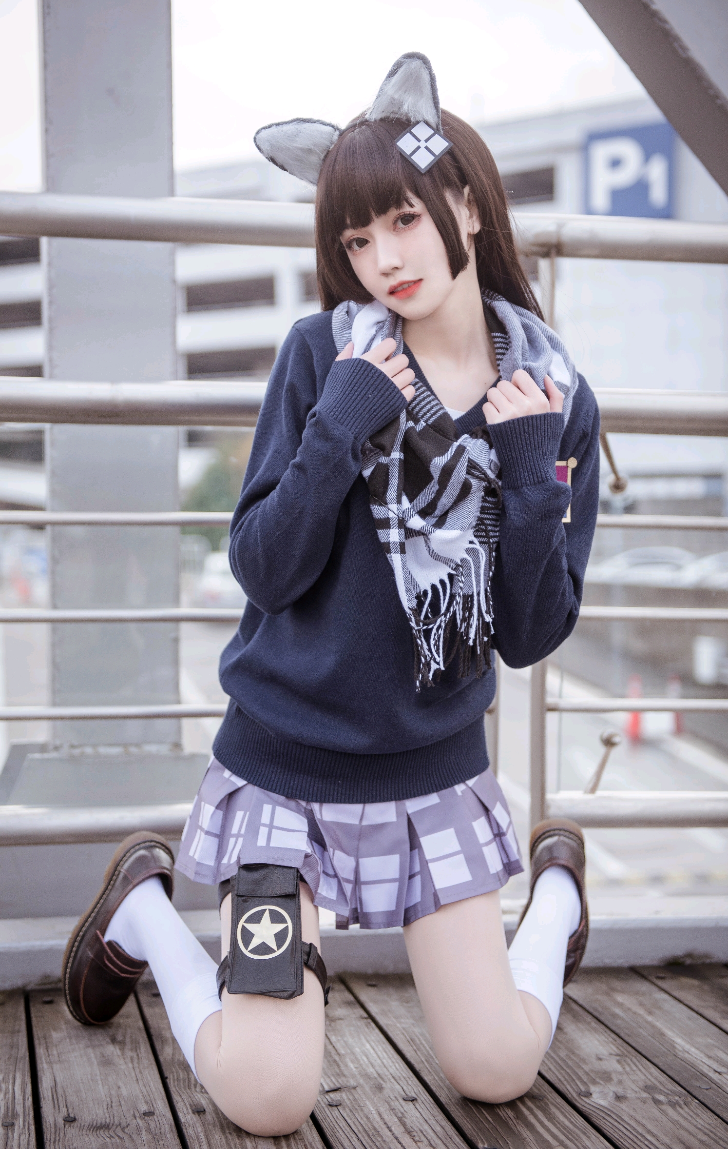 生活 日常 小姐姐cosplay. 少女前线 95制服