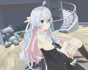 神楽七奈艺术家姿态全身3d各种超级可爱的动作武术动作gif表情包
