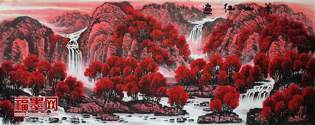 不过也不要紧,一起欣赏几幅关于深秋的山水画吧,从画家神奇的笔墨里