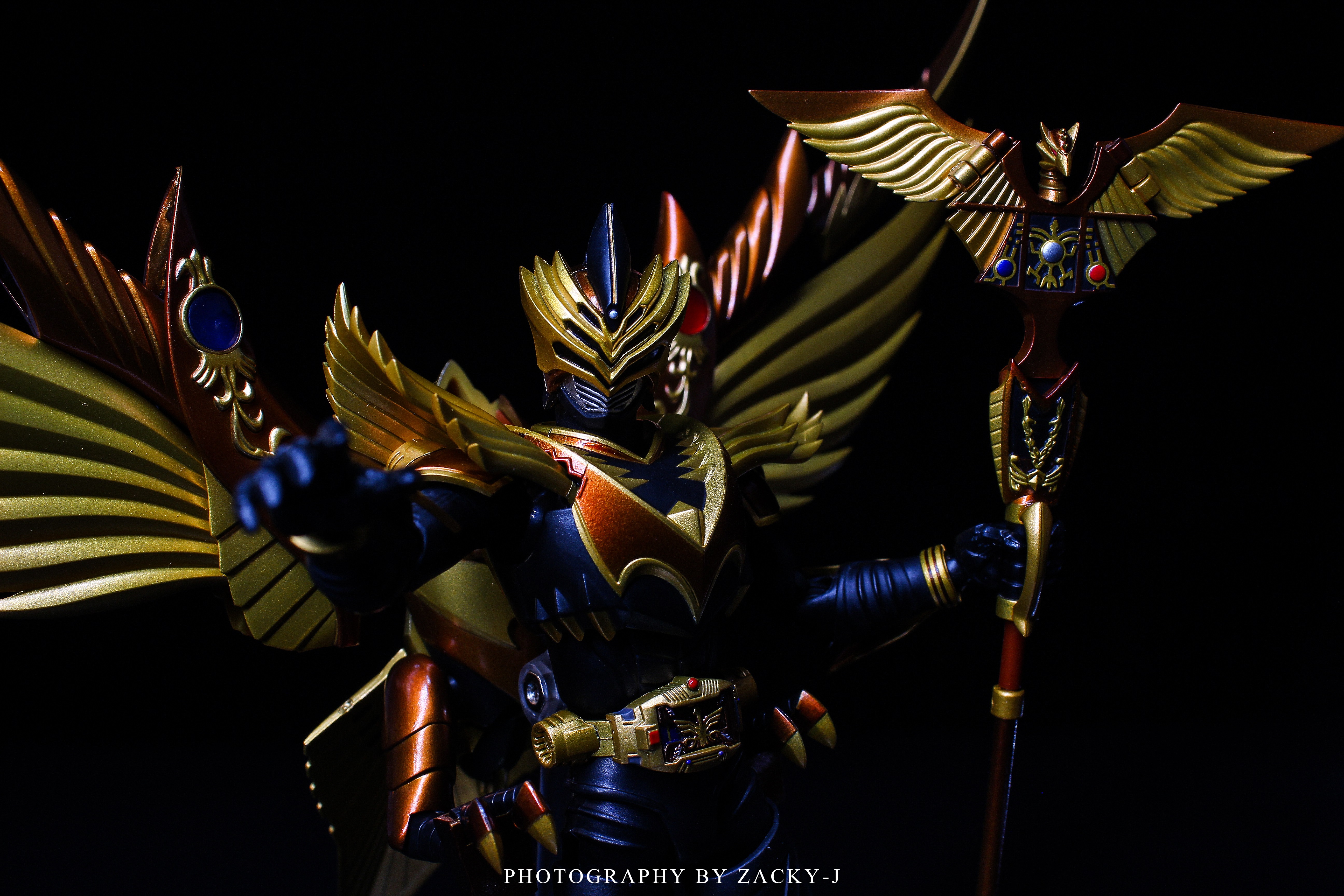 『旧物新评』万代 shf 假面骑士奥丁 & 黄金凤凰 odin & gold phoenix