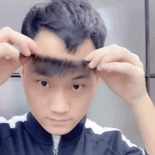 可以康康 发际线隐形贴片,真人发丝贴上去一点也不闷,油腻大叔瞬间变