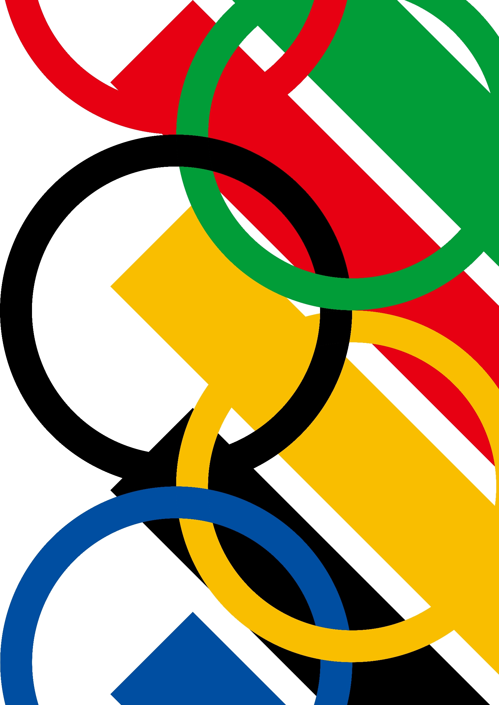 关于奥运会五环和五种颜色的设计