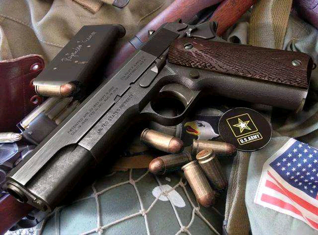 经战火洗礼后的艺术品——m1911 有效射程:50m 瞄准基线长:160mm a1型