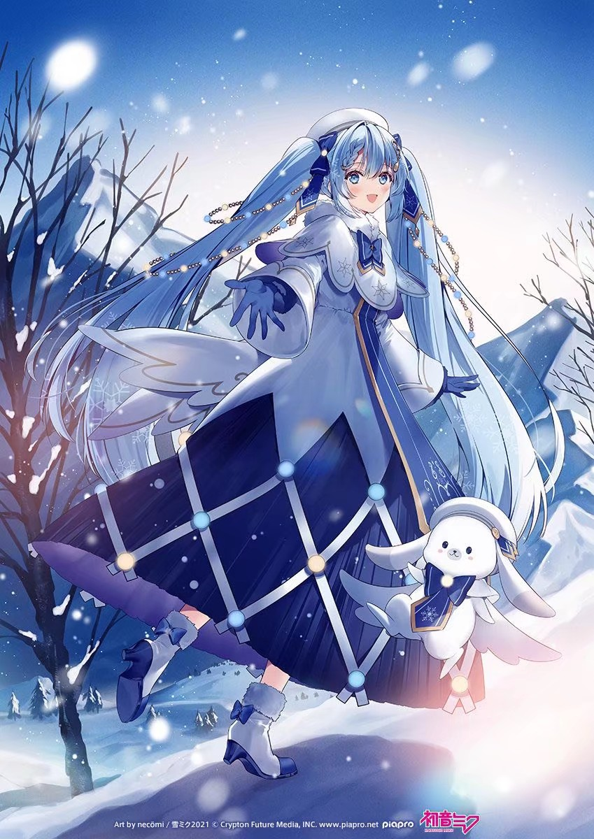 手机壁纸|初音未来系列 雪初音第三期 by:b站盐泽 2020年12月30日