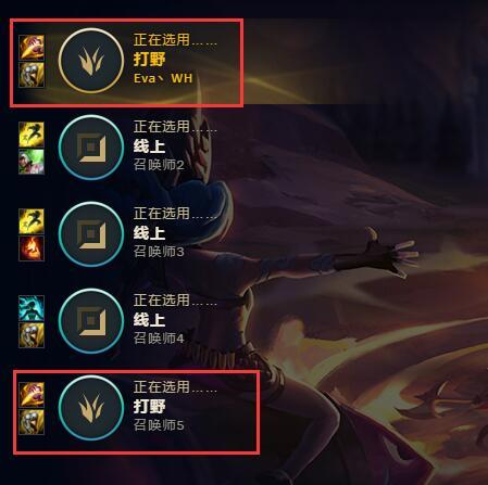 不同于传统的召唤师峡谷和小地图,在极限闪击战里只有"打野"和"线上"