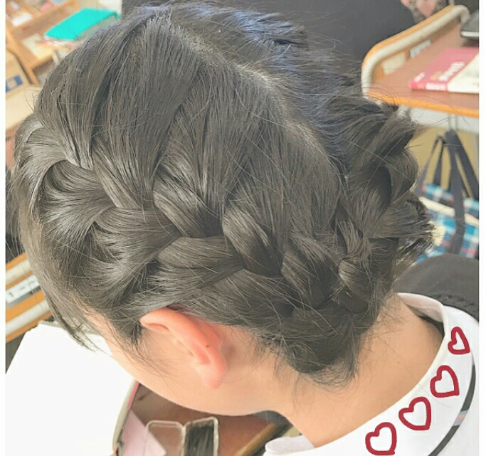 日系可爱少女感学生jk日常发型编发参考