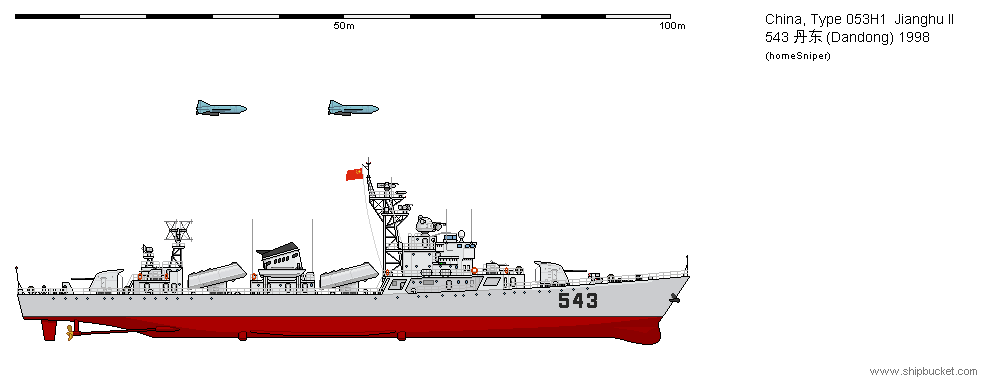 用shipbucket绘制中国海军图谱053h1护卫舰