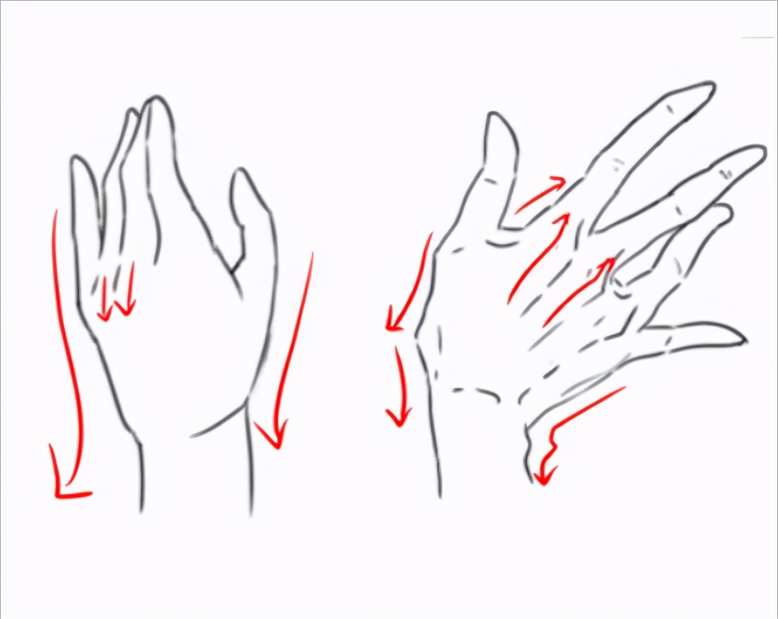 如何练习手部画法绘画初学者必看之手的简单画法