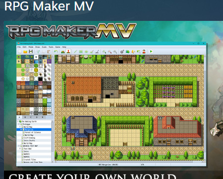 二: 做游戏用的软件是rpgmakermv, 游戏素材全部用 软件自带的,所以