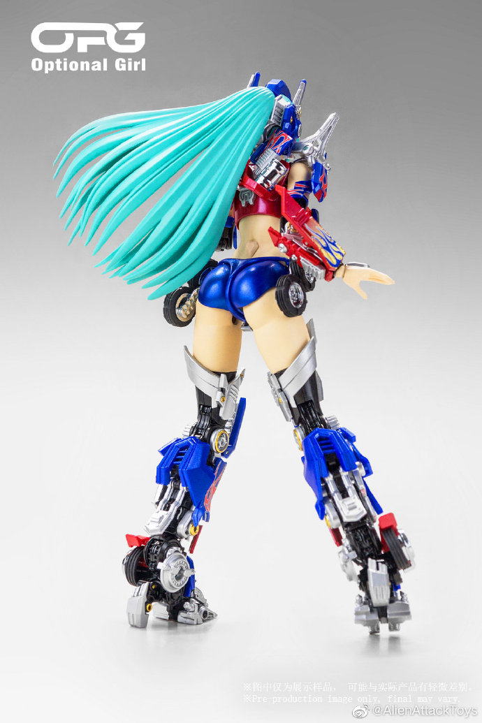 擎天柱机娘上色图公布啦