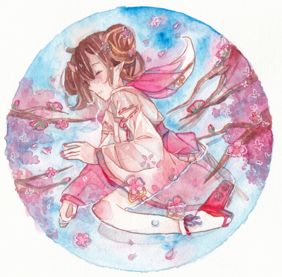 p站美图&画师分享 阴阳师-桃花妖&樱花妖 第十期