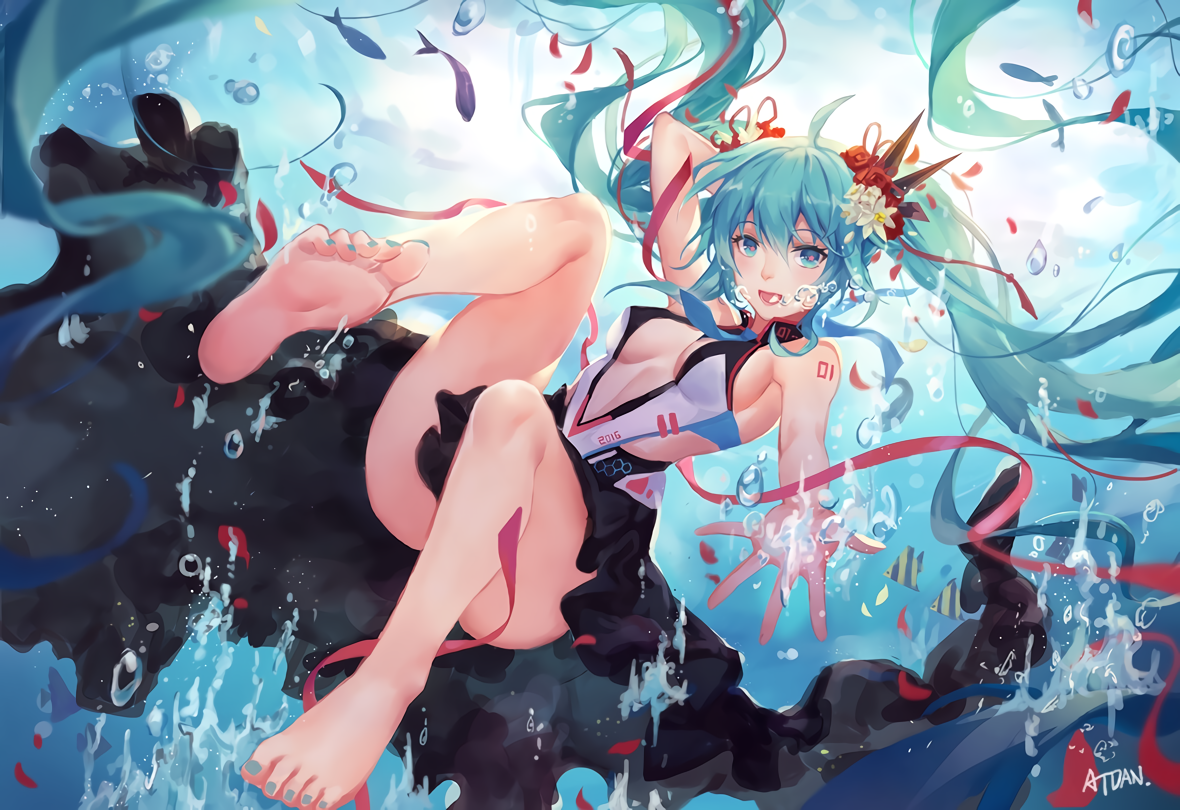 初音壁纸50p(九)画师atdan笔下的初音(附图包链接)