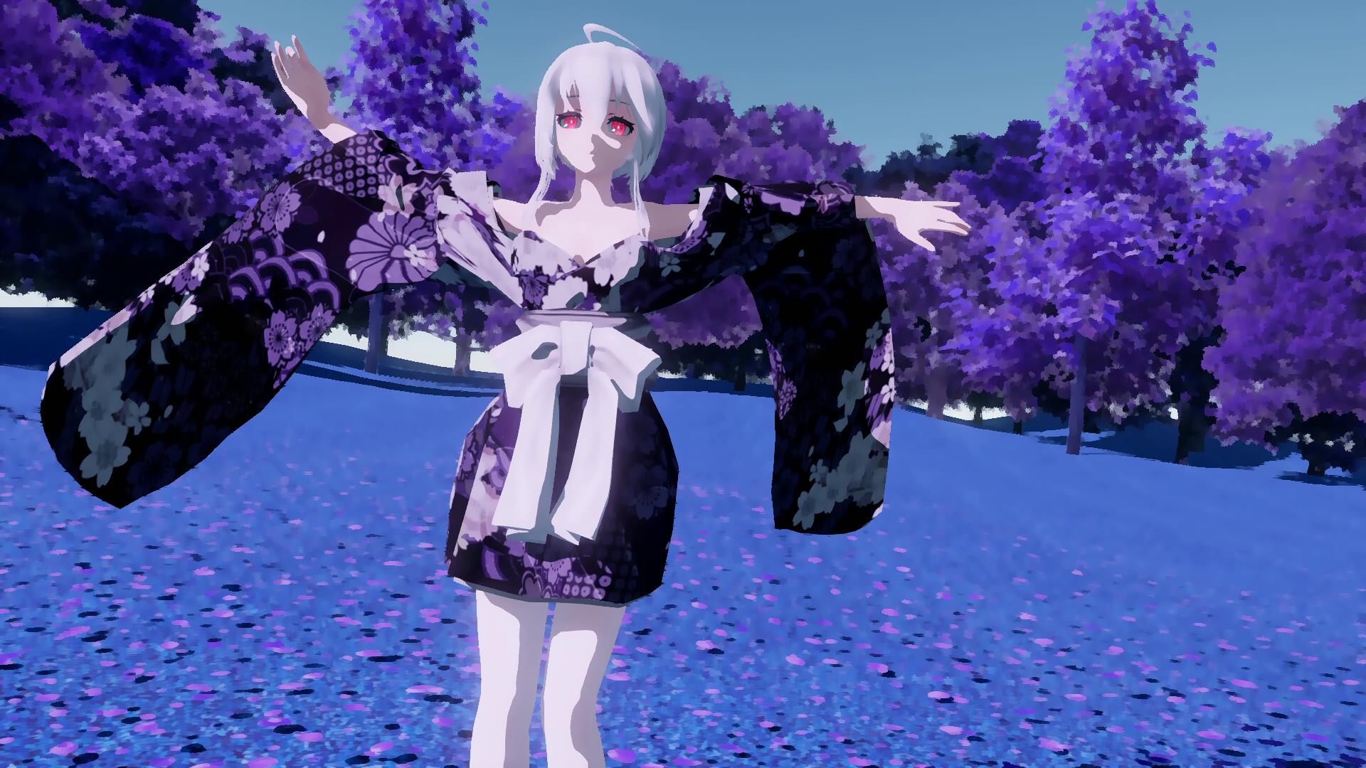 【mmd】tda式 和服 弱音