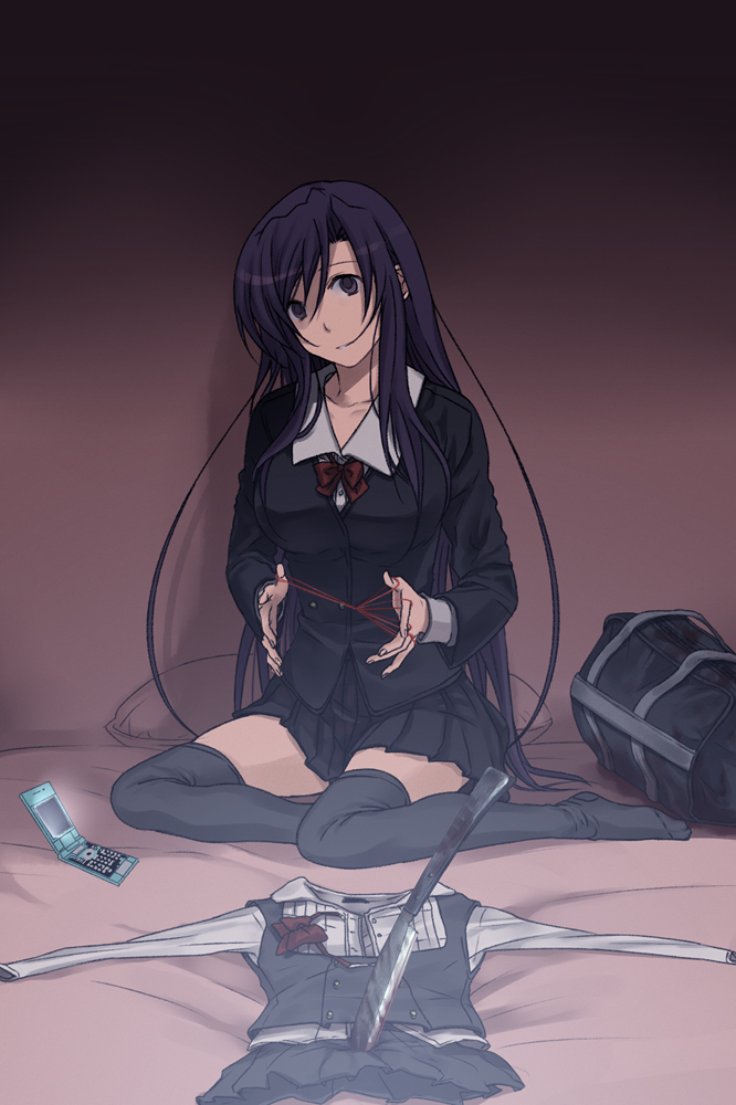 【小熊】无头骑士伊藤诚~日在校园~school days~p站插画壁纸美图盘点图片