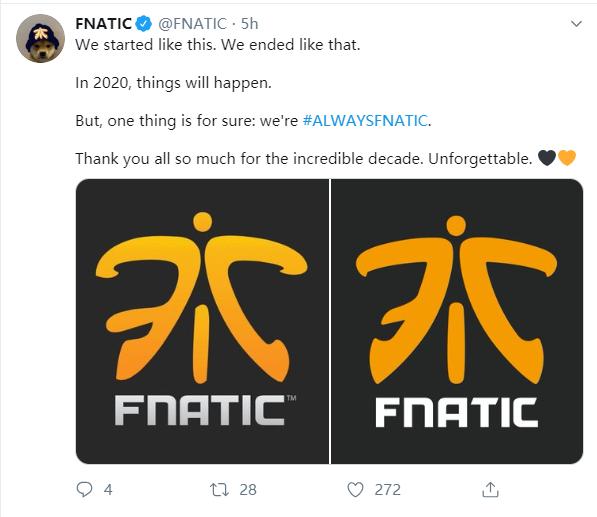 【dota2】新年新气象 fnatic微调自家logo
