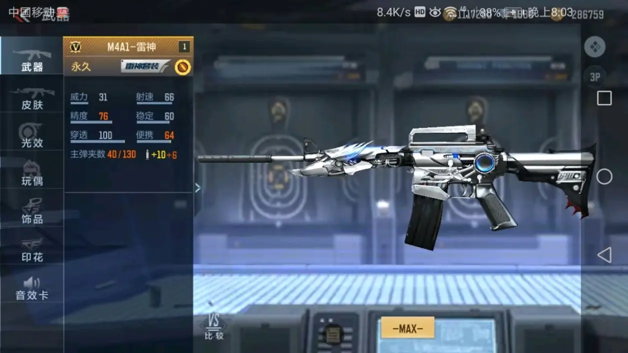 cf手游:m4a1 雷神测评