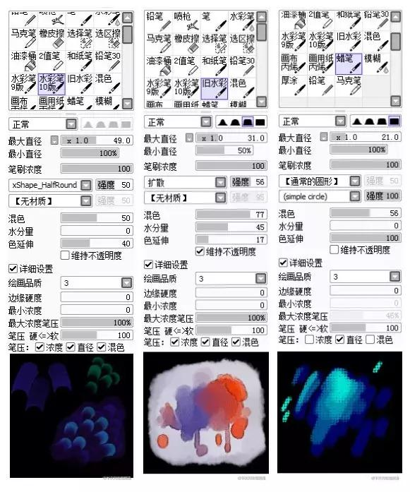 sai2笔刷不求人60款常用笔刷设置满足你所有需求