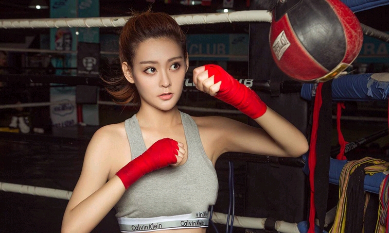 霸气女拳击手,陪你打拳,三选一还是一起上,第六十二弹