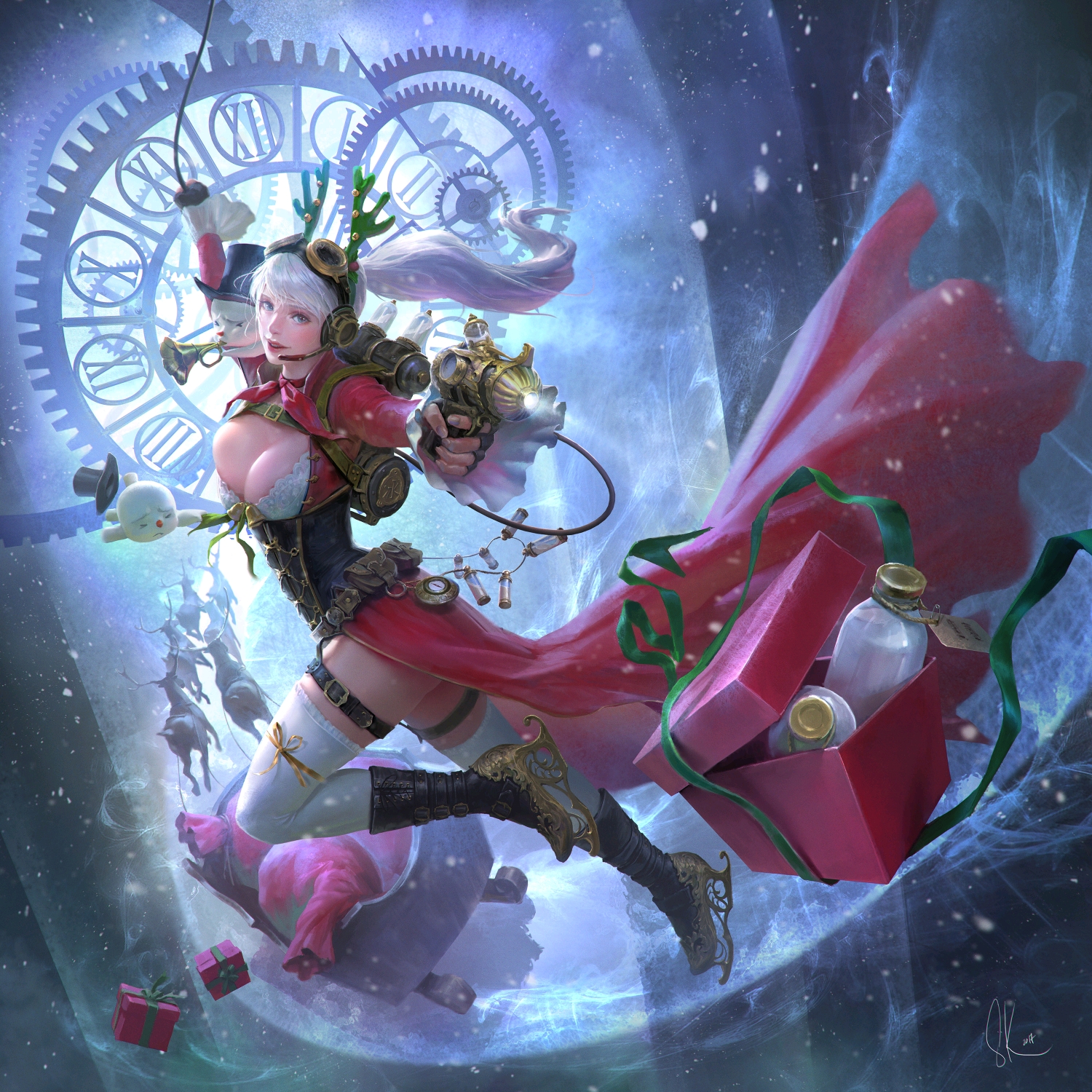 曾负责了女帝 黛安娜,狮子星神 奈德丽和胜利枪神 卢锡安,福牛守护厄