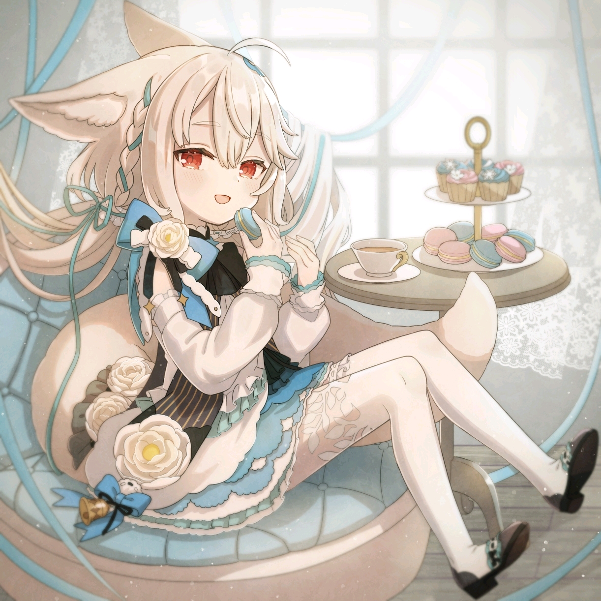 群兽耳控白毛兽耳萝莉