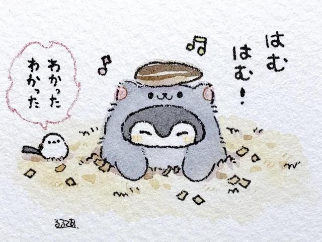 板绘|q版萌系小企鹅表情包 新手入门临摹