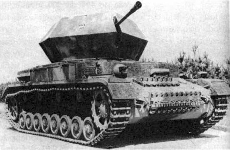 flakvierling 103/38四联防空炮的zerstrer 45(毁灭者45),以及安装3