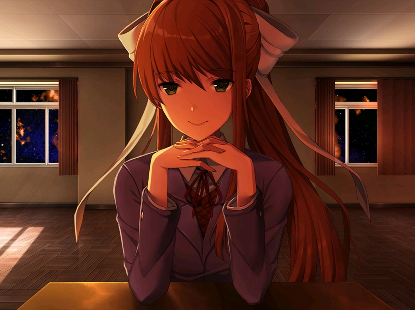 二次元精美图片jusr monika