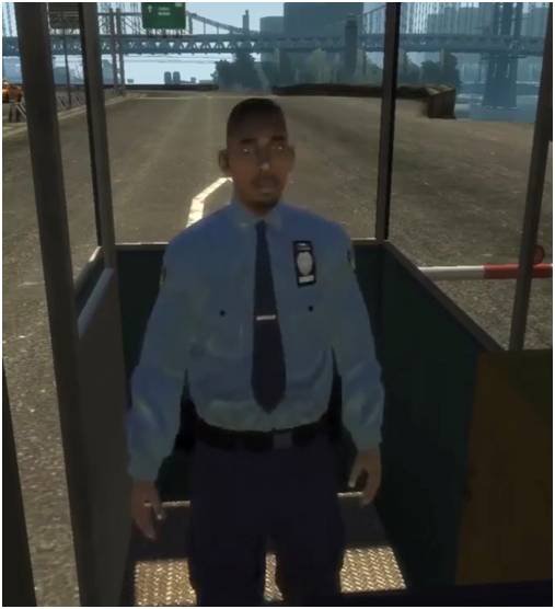 交通警察可以在gta4预告片中看到,在正式版中他们被削减了,但是可以