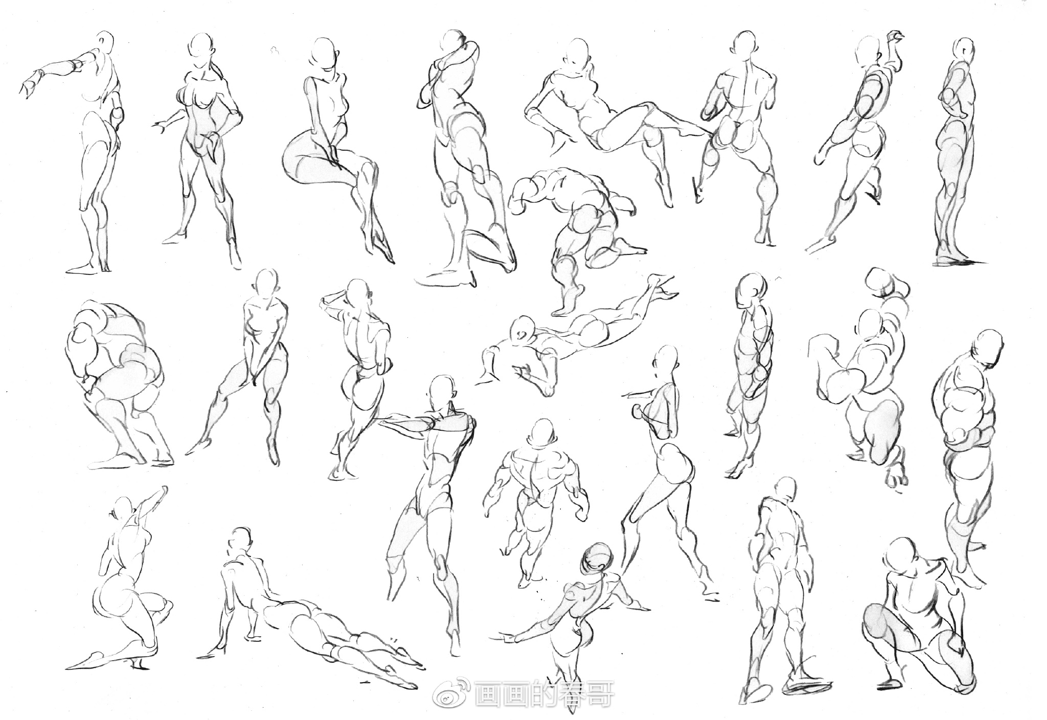 给准备从事游戏动漫行业的你们--人体结构联系及角色创作