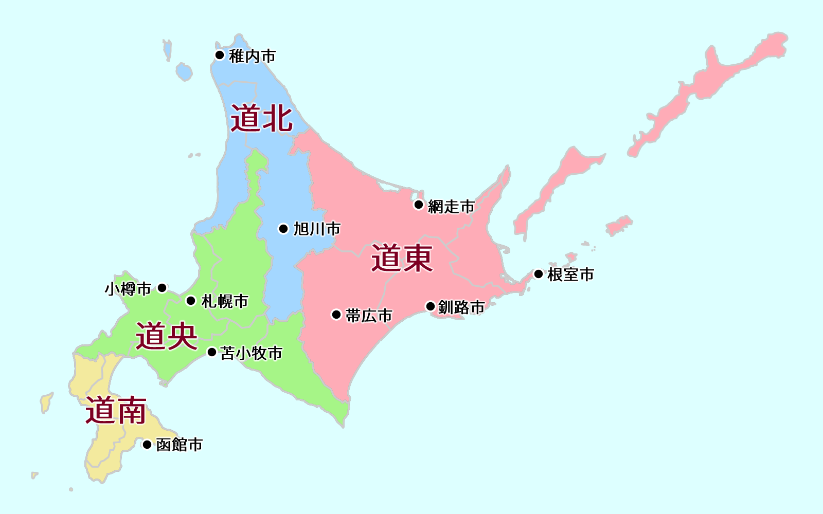 北海道地图