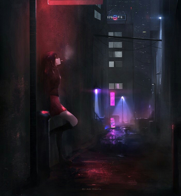 暗黑系少女,壁纸