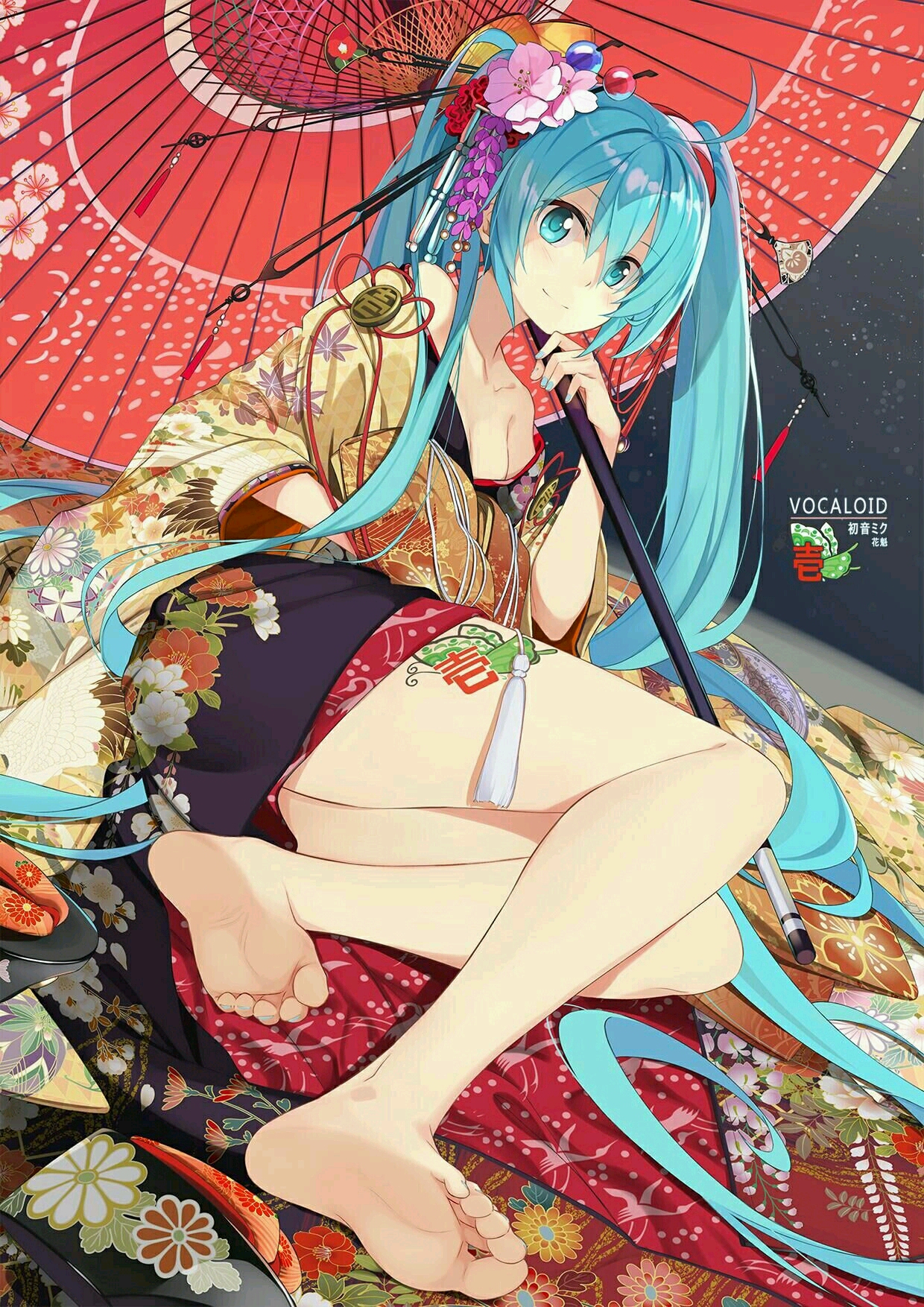 初音未来公主殿下的和服系列壁纸