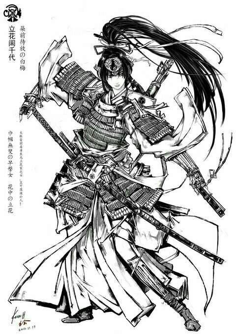 战国武将手绘一览(部分)