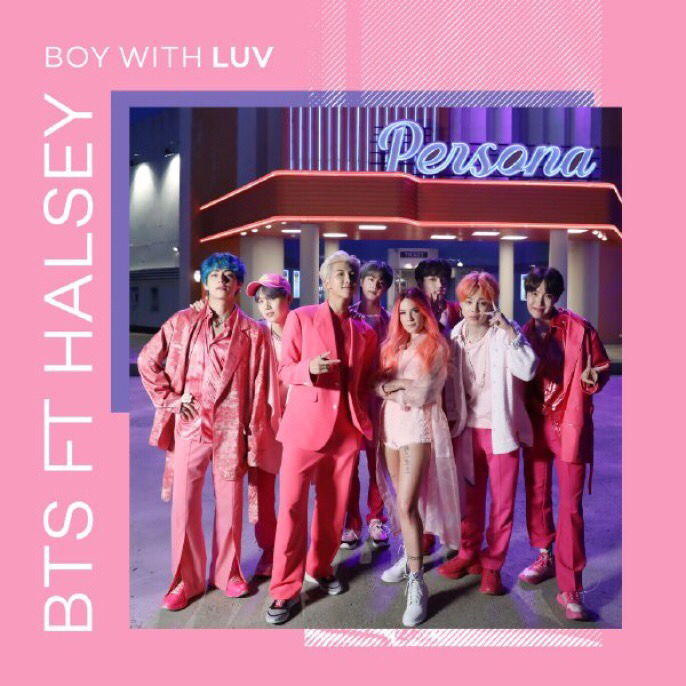 防弹少年团《boy with luv》mv播放量突破6亿!