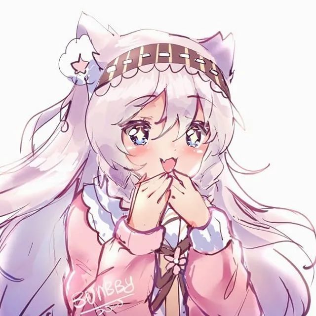 【画画素材资源库】二次元软萌妹子插画作品
