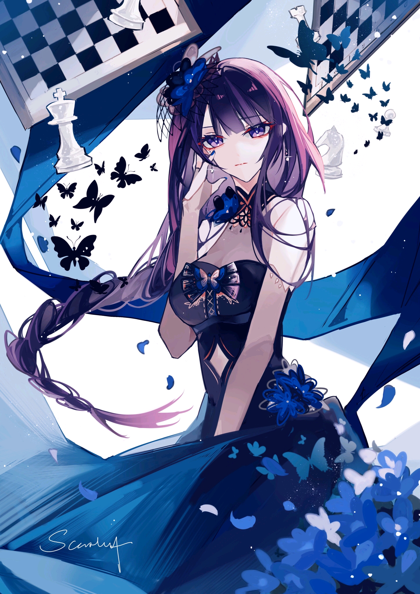 原神壁纸(制服ol雷电将军!和服绝美八重神子!女仆装甘雨!