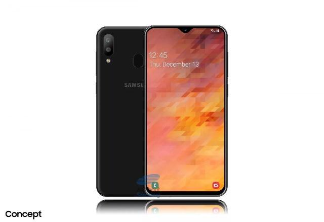 三星galaxy m20真机图曝光:"水滴屏"