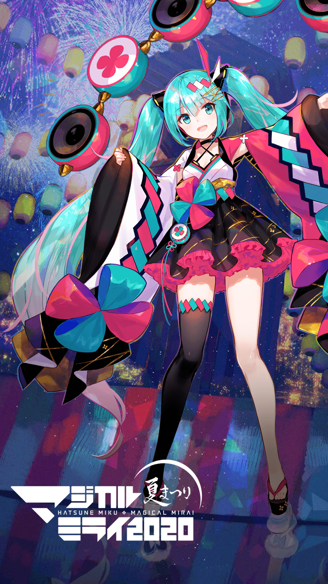 魔法未来magical mirai 2020"夏祭"版主视觉图壁纸制作完成!