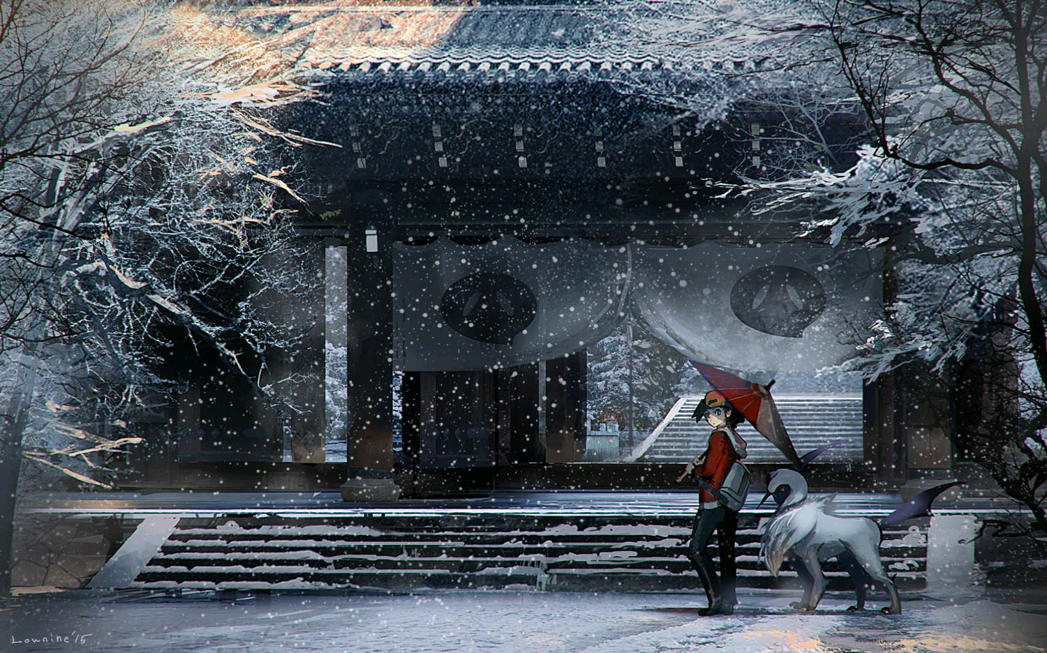 动画 动漫杂谈 p站插图转载第三十期——雪景专辑 静静飘落的雪花会让