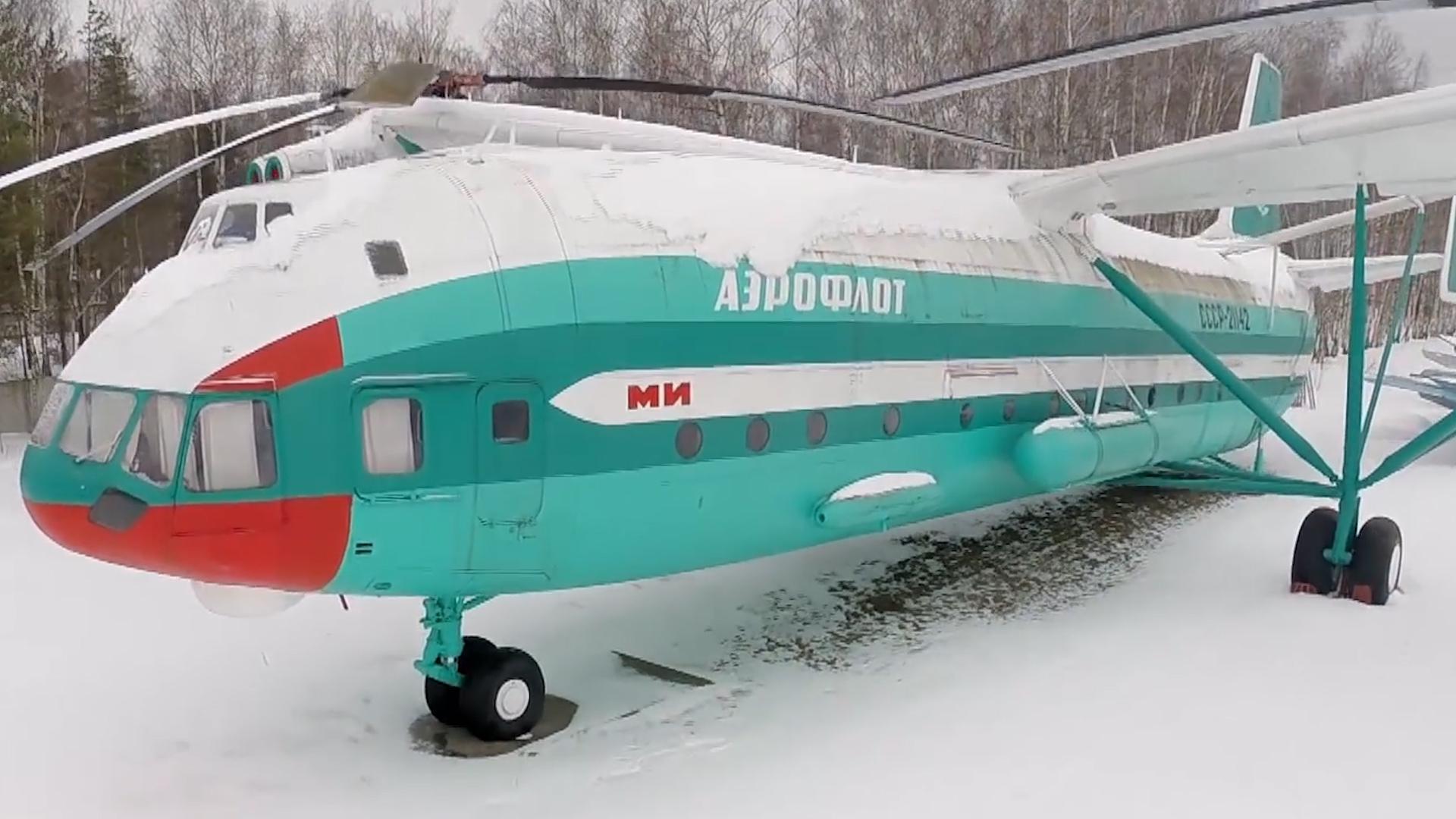 世界之最前苏联的超级直升机米v12重型运输直升机