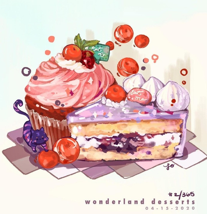 美食系列插画