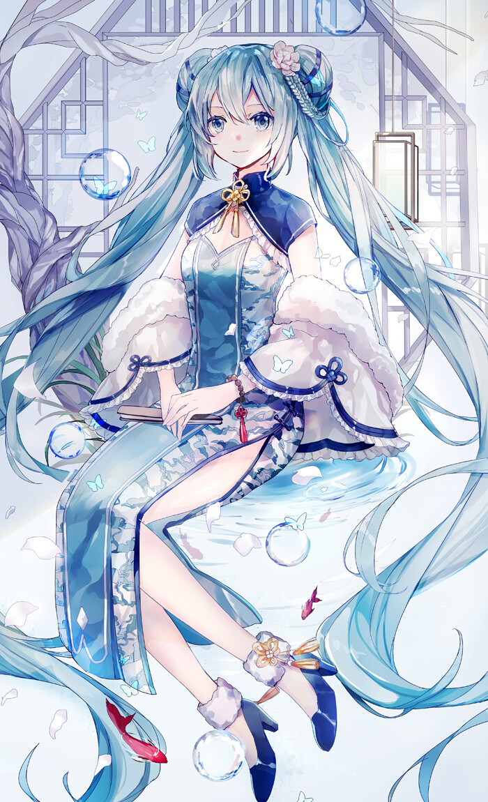 手机壁纸|初音未来系列 初音未来的感谢祭 by:b站盐泽