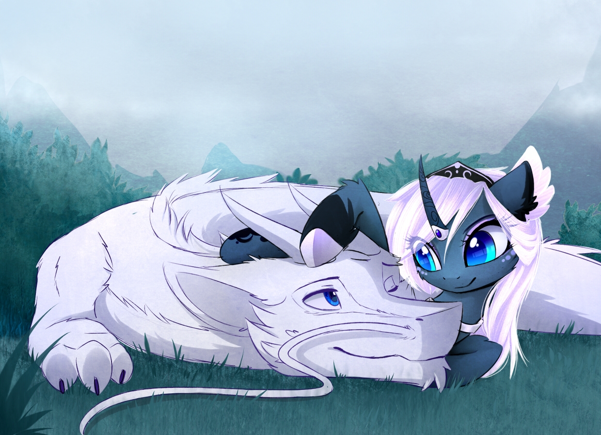 〔mlp〕画师magnaluna第二篇,露娜与面条(*/*)