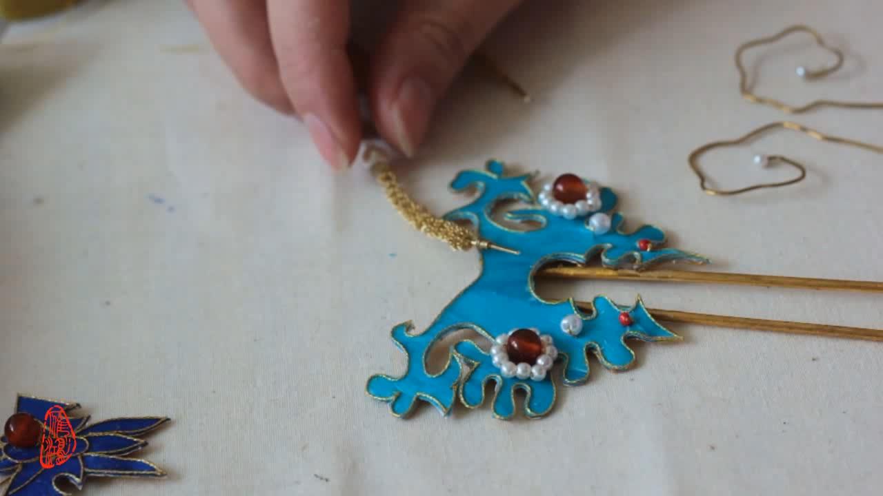 簪娘的进阶教程仿点翠制作方法一