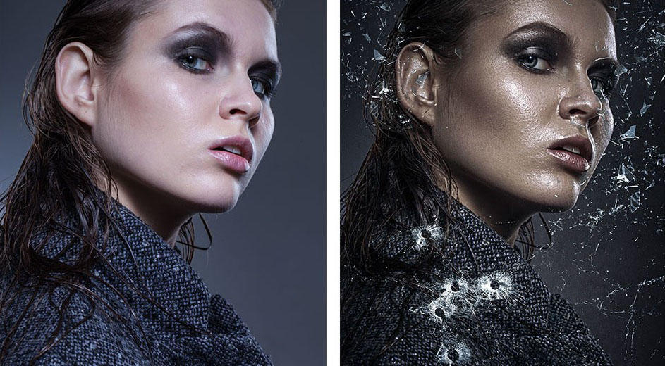 ps后期教程:如何给美女照片修调出高冷的暗黑色系效果