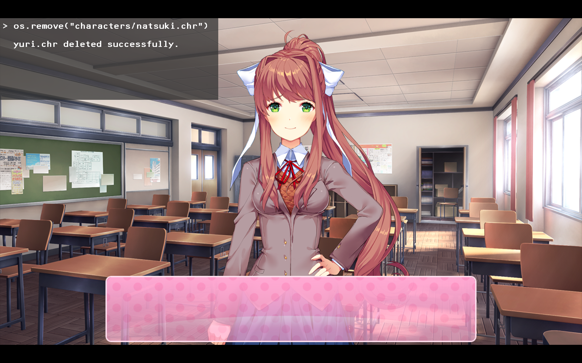 just monika.